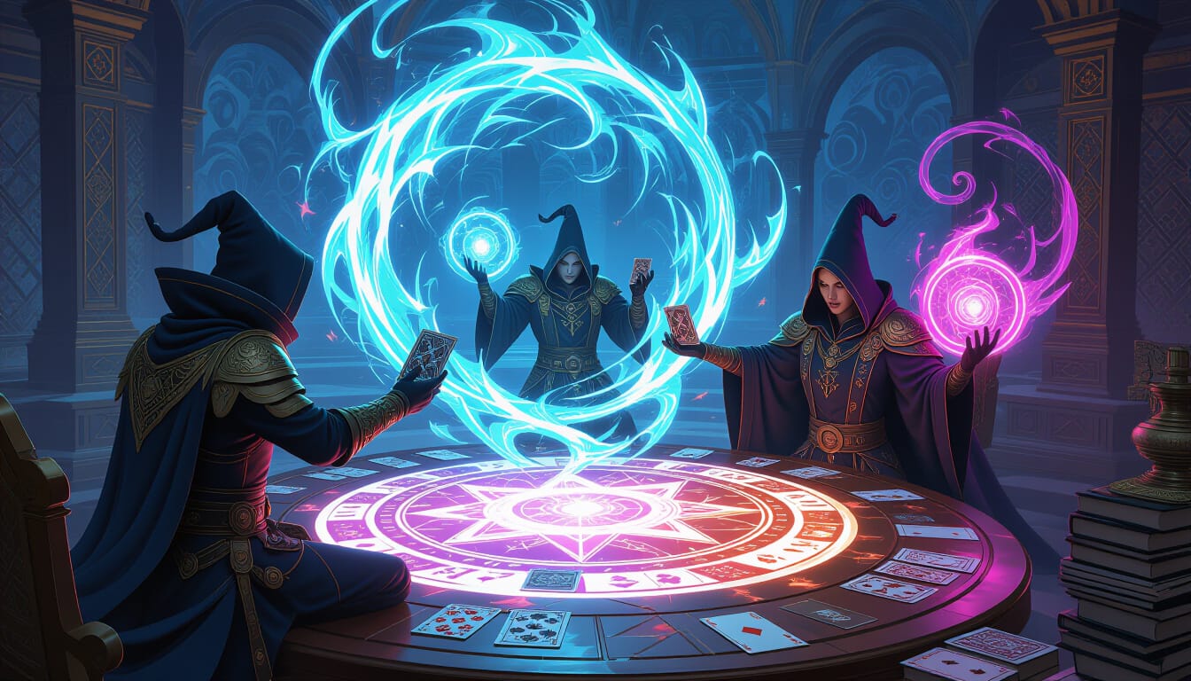 Dealers gathering at the ancient council table